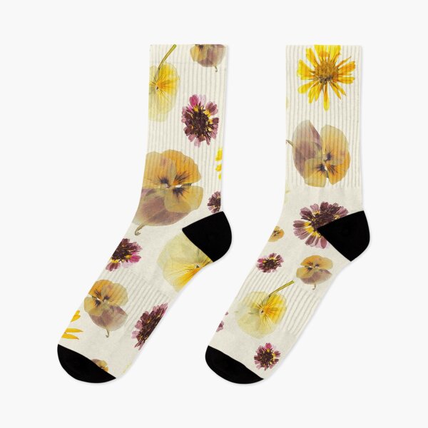 Item preview, Abstract Pressed Flower Pattern - Daisies and Pansies designed and sold by gimmesometees.