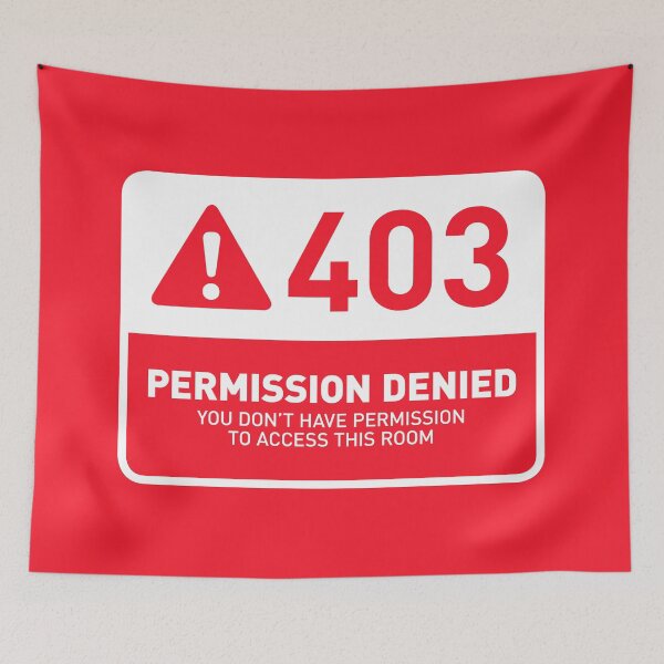 Item preview, HTTP Error 403 Permission Denied Room (Red) designed and sold by VoodooCircus.