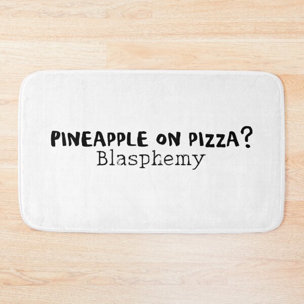 Item preview, Pineapple pizza funny food quote designed and sold by Prerana Jain.