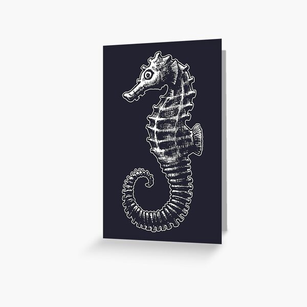 Item preview, Seahorse pattern white designed and sold by Moryart.