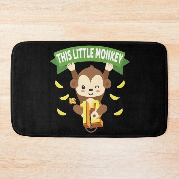 Item preview, This Little Monkey Is 12 Years Old Kid 12th Birthday Monkeys print designed and sold by Grabitees.