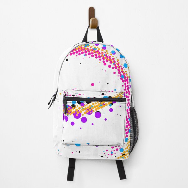 Item preview, Abstract colorful halftone paintbrush swirl circle designed and sold by UDDesign.