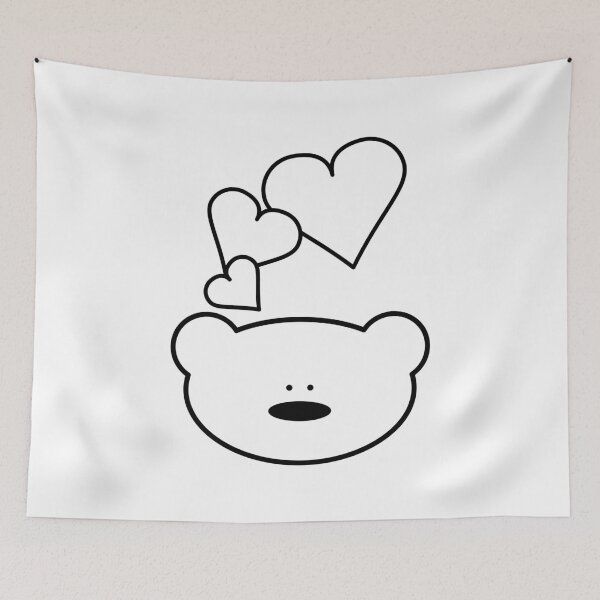 Item preview, Funny Teddy Bear with Hearts designed and sold by chrisbears.