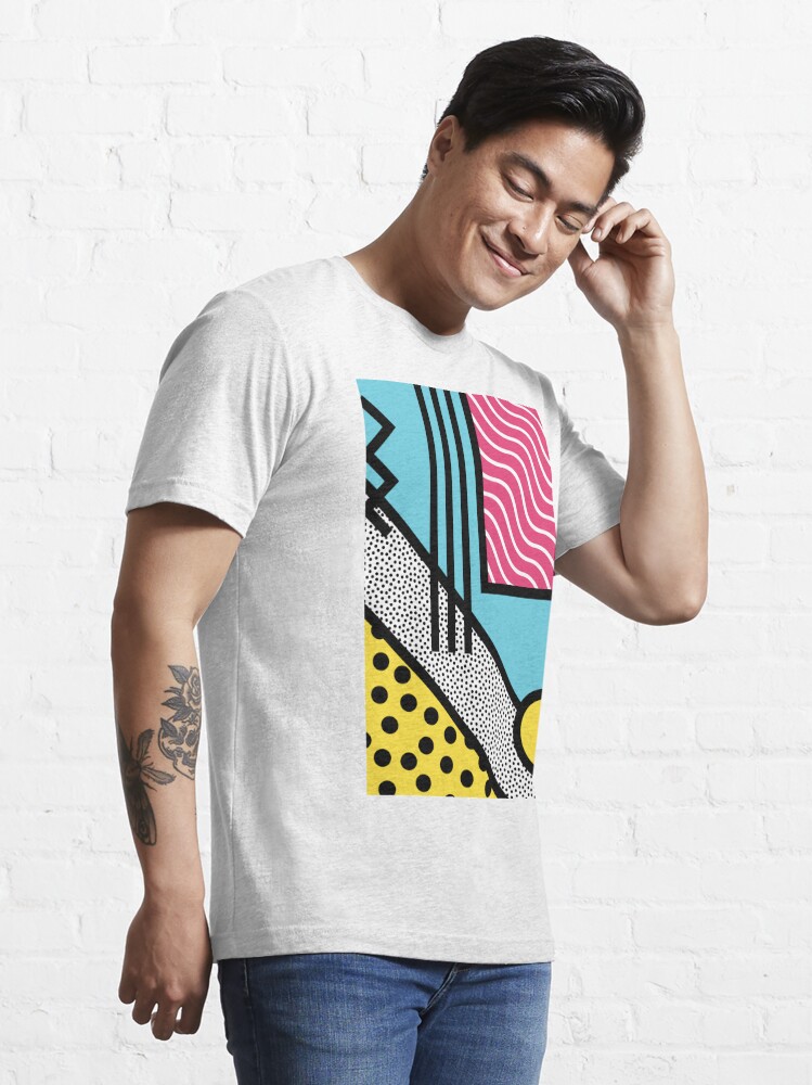 Abstract 80s memphis pop art style graphics Essential T-Shirt for