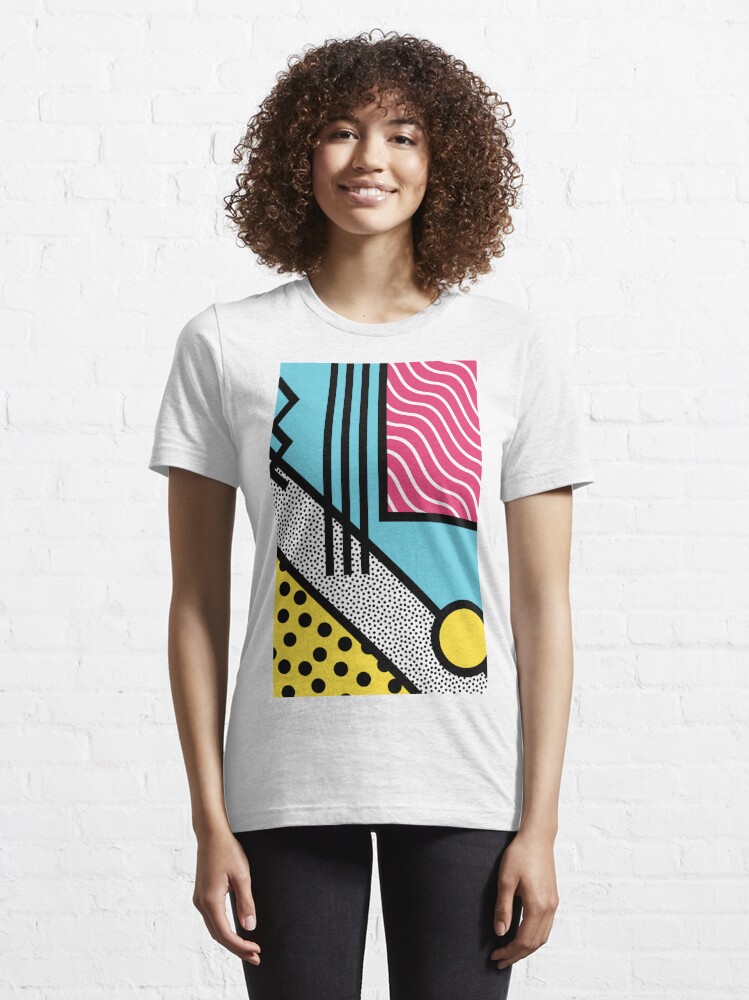 Abstract 80s memphis pop art style graphics | Essential T-Shirt