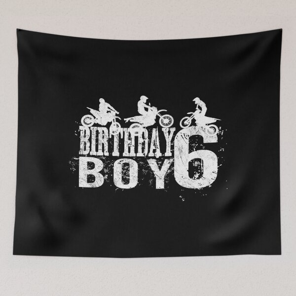 Item preview, Dirt Bike Birthday Boy 6 Years Old 6th B-day Boys Party product designed and sold by Grabitees.