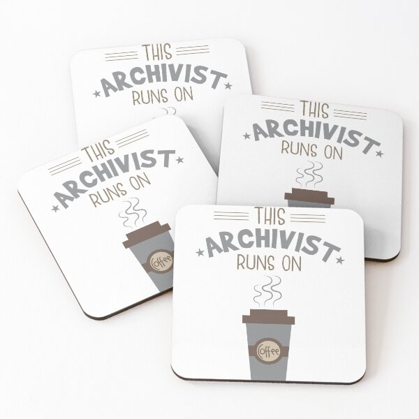 Item preview, This Archivist Runs On Coffee designed and sold by 4thcode.