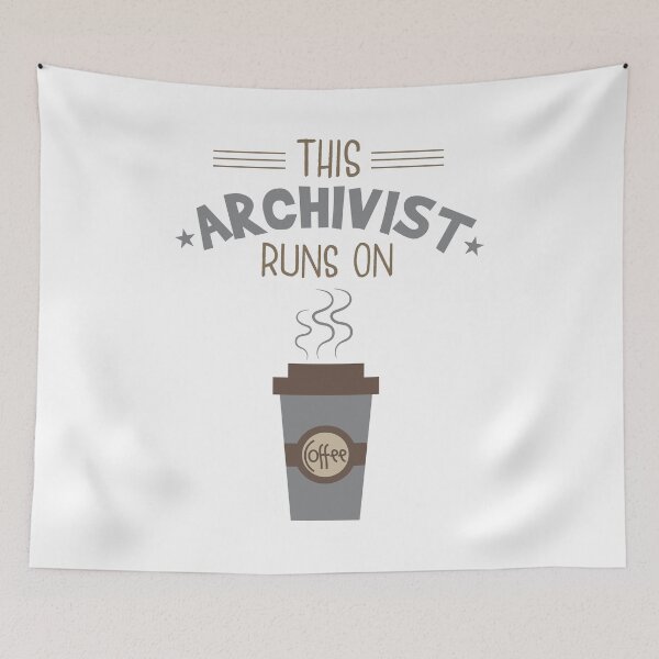 Item preview, This Archivist Runs On Coffee designed and sold by 4thcode.