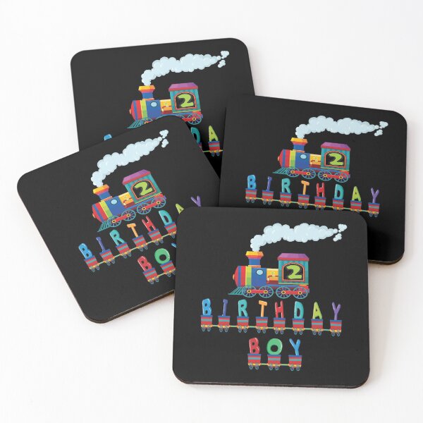Item preview, 2nd Birthday Boy Train 2 Years Old Kid Railway B-day Party design designed and sold by Grabitees.