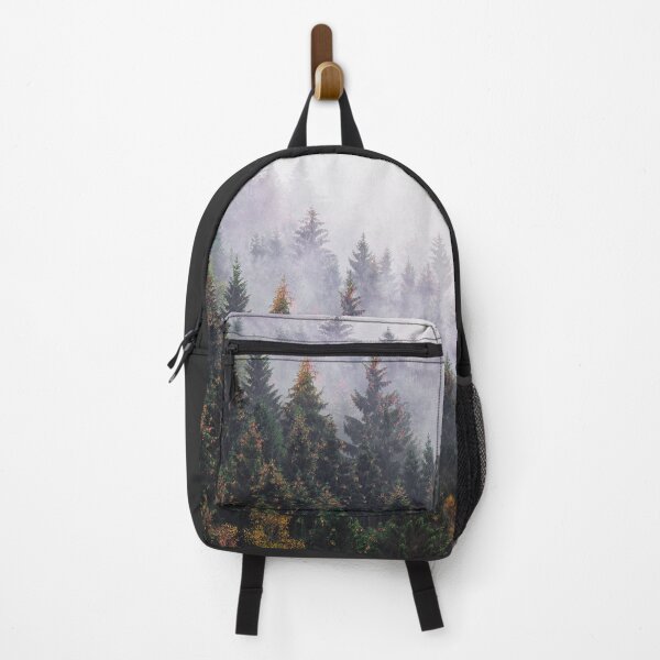 Item preview, The Big Calm // Misty Fairytale Wilderness Forest With Cascadia Trees Covered In Magic Light And Fog designed and sold by Tordis Kayma.