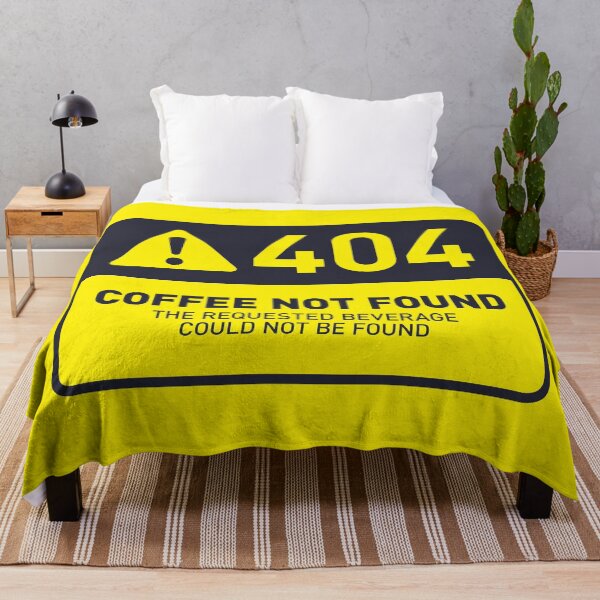Item preview, HTTP Error 404 Coffee Not found (Yellow) designed and sold by VoodooCircus.