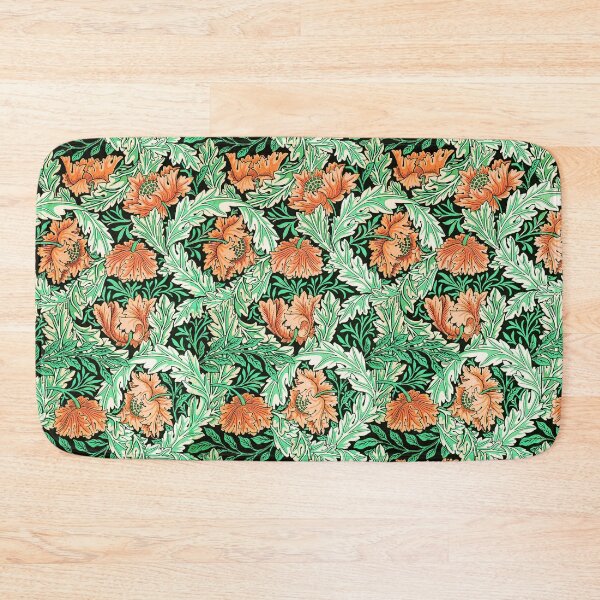 Item preview, WREATH WITH RED FLOWERS AND GREEN LEAVES Art Nouveau Floral designed and sold by BulganLumini.