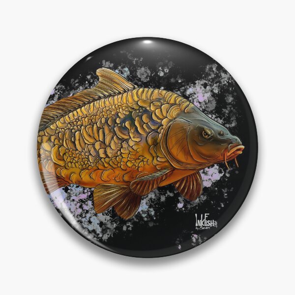 Item preview, Colored mirror carp designed and sold by InkFish Art.
