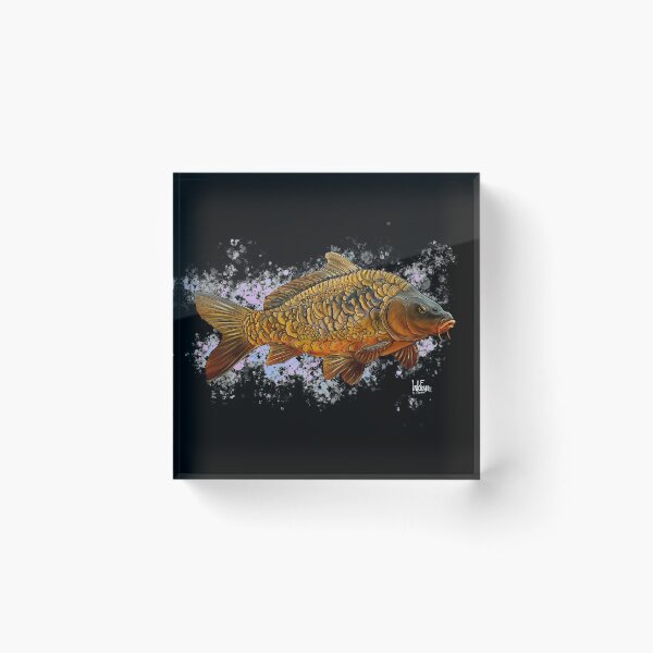 Item preview, Colored mirror carp designed and sold by InkFish Art.
