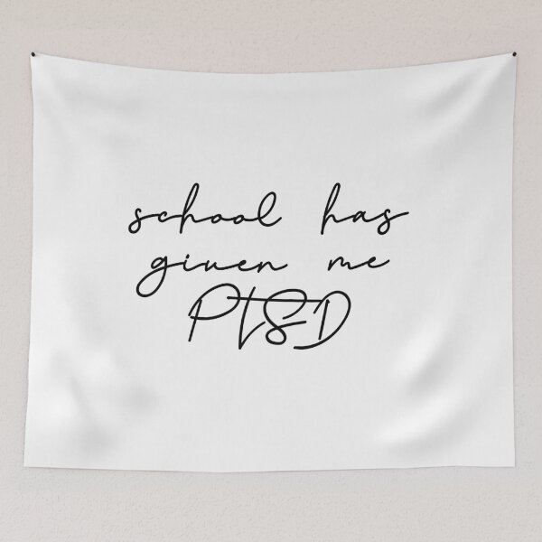 Item preview, School trauma funny quote designed and sold by Prerana Jain.