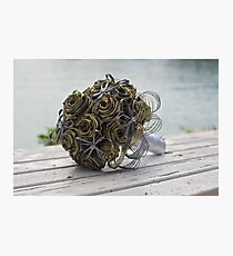 Bridal flax flowers Photographic Print