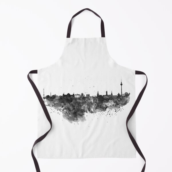 Item preview, Black and white Berlin watercolor skyline designed and sold by caracatita75.