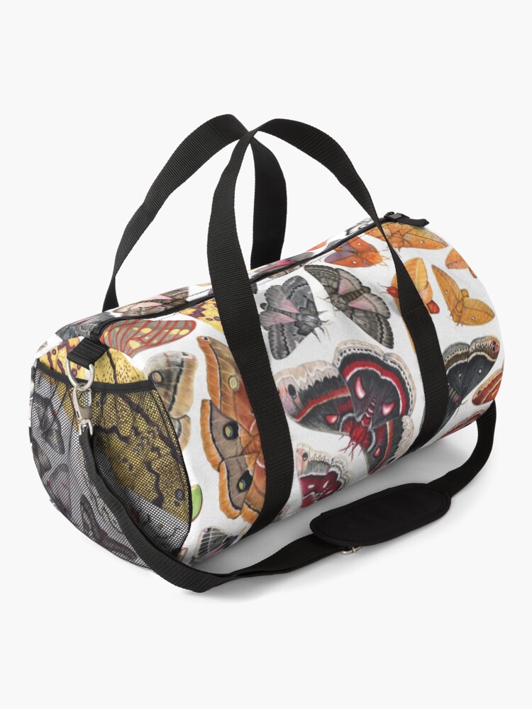 Alternate view of Saturniid Moths of North America Pattern Duffle Bag