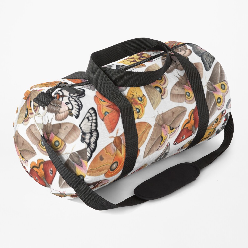 Saturniid Moths of North America Pattern Duffle Bag