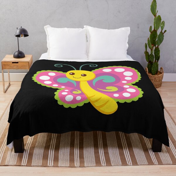 Item preview, happy beautiful butterfly pink & yellow designed and sold by marfez1.