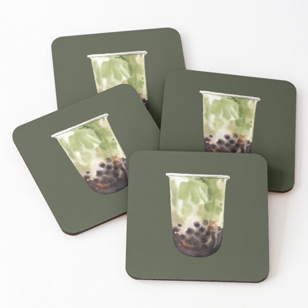Item preview, Green Tea Boba Milk Tea designed and sold by Alicia Chee.