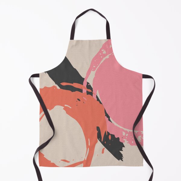 Item preview, Pink and Black Abstract Brush Strokes AP177-1 designed and sold by DuckyRubin.