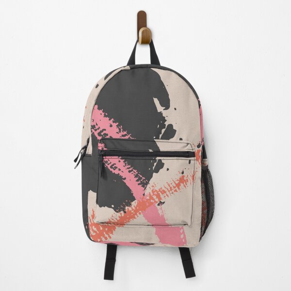 Item preview, Pink and Black Abstract Brush Strokes AP177-2 designed and sold by DuckyRubin.