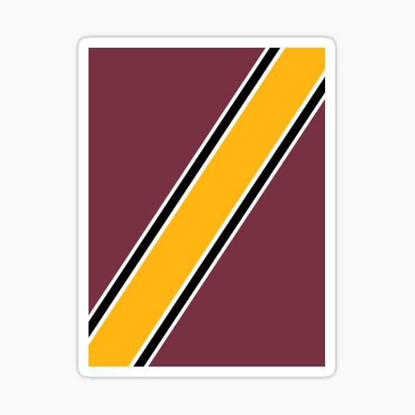 DC LYFE Burgundy and Gold Washington DC True Football Colors! - Washington  Redskins - Sticker