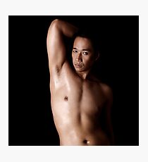Steve Nude Torso On Black Photographic Print