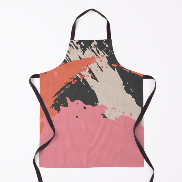 Item preview, Pink and Black Abstract Brush Strokes AP177-5 designed and sold by DuckyRubin.
