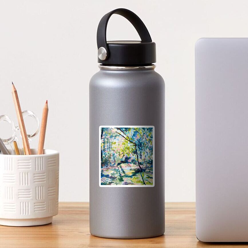 Der Bachlauf beim Botanischen Garten Sticker