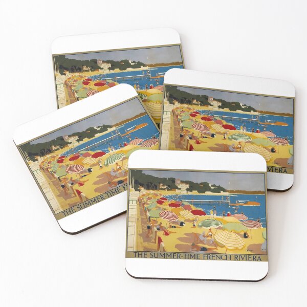 Item preview, cartel ferroviario French Riviera designed and sold by stickart-marek.