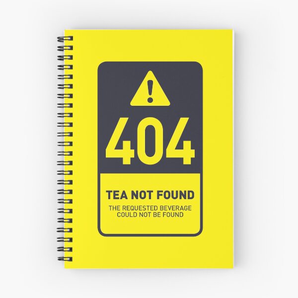 Item preview, HTTP Error 404 Tea Not Found (Yellow) designed and sold by VoodooCircus.