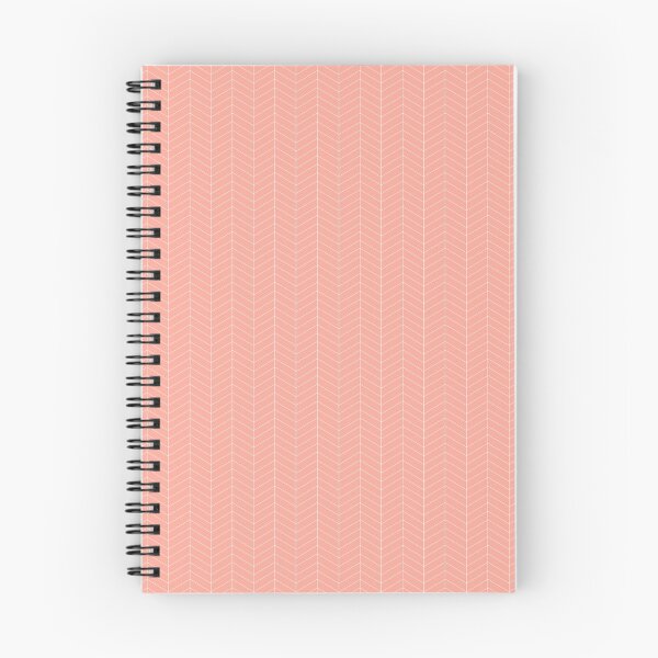 Item preview, Herringbone - Coral Pink (small scale) designed and sold by NolkDesign.