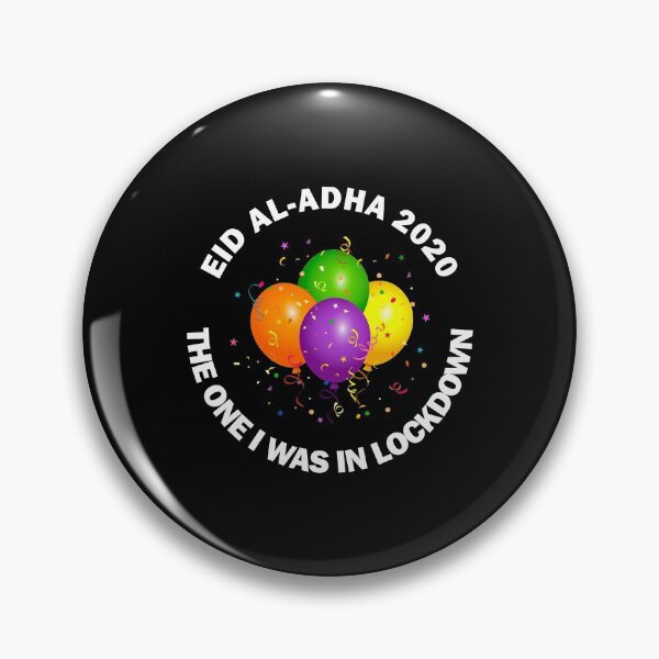 Item preview, Happy Eid Mubarak 2020 Al-Fitr Al-Adha Ramadan Kareem Hajj Mabroor Funny Lockdown Social Distancing Quarantine Colourful Balloons Gift designed and sold by Best Arts.