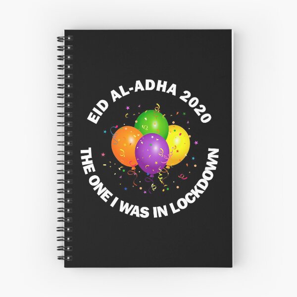 Item preview, Happy Eid Mubarak 2020 Al-Fitr Al-Adha Ramadan Kareem Hajj Mabroor Funny Lockdown Social Distancing Quarantine Colourful Balloons Gift designed and sold by Best Arts.
