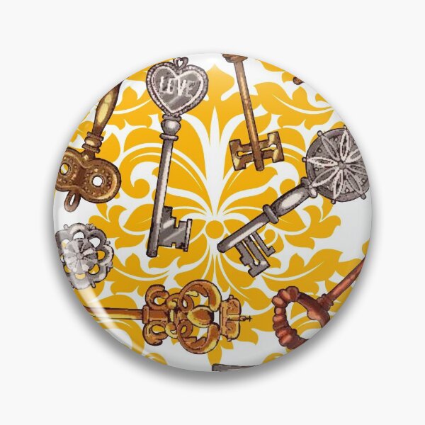 Item preview, Antique Key Design Yellow designed and sold by ThePoisoned Pen.