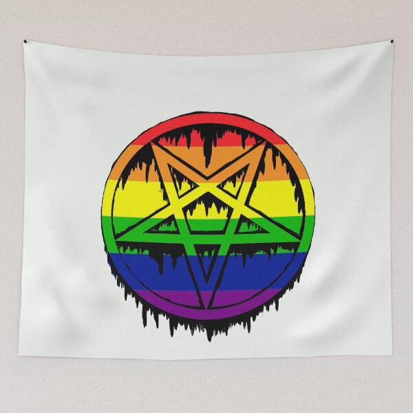 Item preview,  Satanic Pentagram Lgbtq+ pride designed and sold by DevilessDesigns.