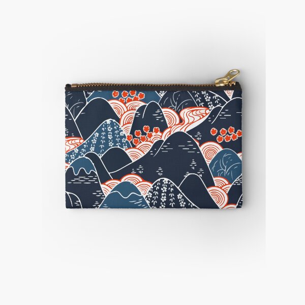 Aperçu de l'œuvre Oriental mountains kimono fabric seamless pattern créée et vendue par ZenLifeShop.