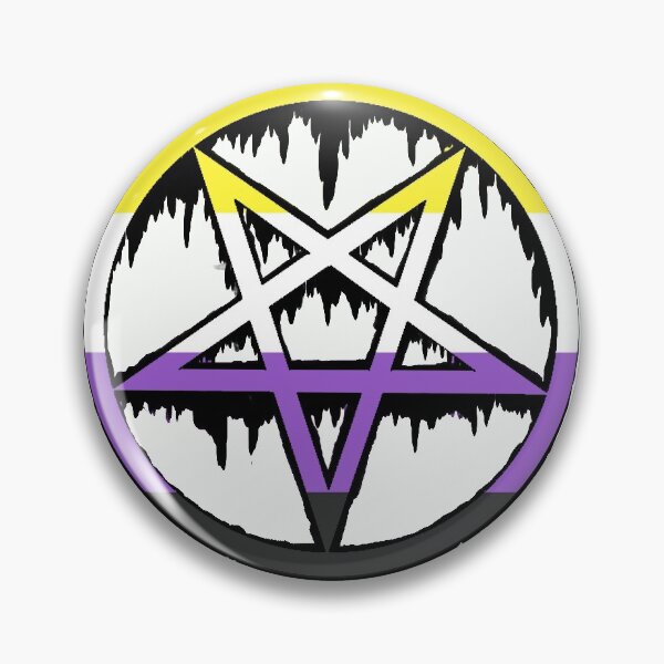 Item preview,  Pentagrama Satánico No Binario designed and sold by DevilessDesigns.