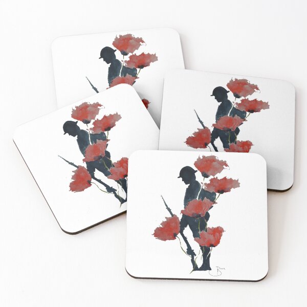 Item preview, WW1 Remembrance Tommy With Poppies designed and sold by Fatchimp.