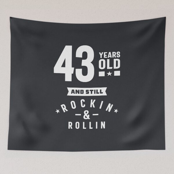 Item preview, 43 Year Old Gift | 43rd Birthday Gift Ideas - Mens and Womens  designed and sold by cidolopez.