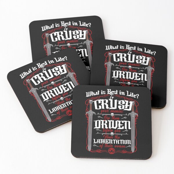 Item preview, What is Best in Life - Crush your enemies designed and sold by Meta Cortex.