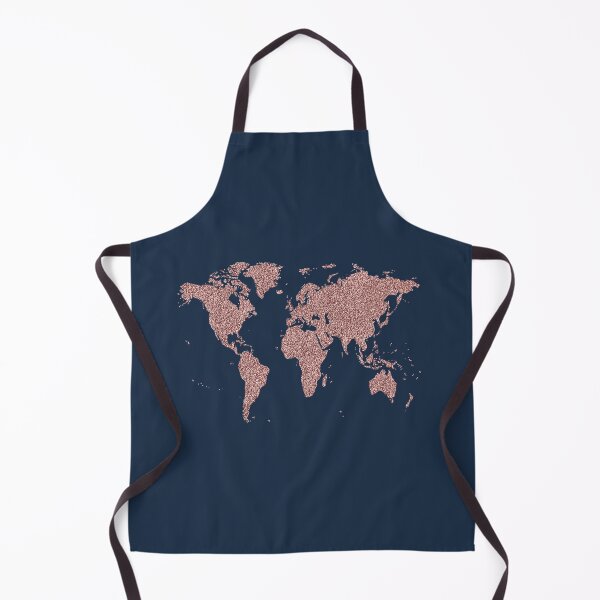 Item preview, World Map Rose Gold Glitter Sticker designed and sold by T-shirt-Designs.