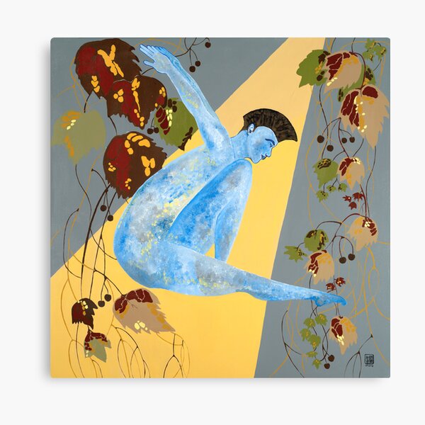 Men in Motion #5 Blue Boy Canvas Print