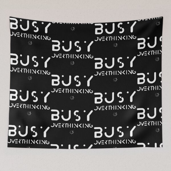 Item preview, Busy Overthinking, Funny Gift For Overworked Geeks designed and sold by trendyshopy.