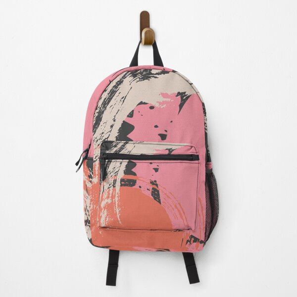 Item preview, Pink and Black Abstract Brush Strokes AP177-8 designed and sold by DuckyRubin.