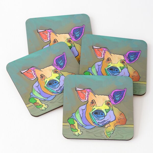 Item preview, Colour me a rainbow Piggy! designed and sold by angipangi7.