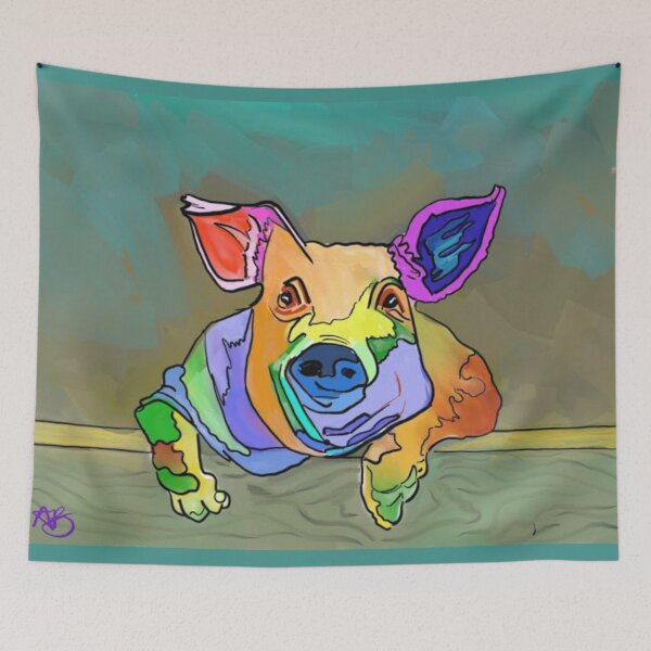 Item preview, Colour me a rainbow Piggy! designed and sold by angipangi7.