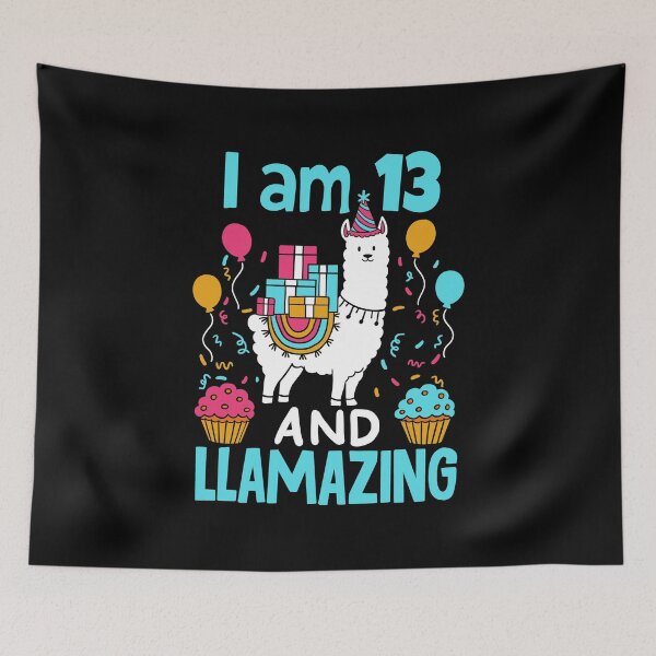 Item preview, I Am 13 And Llamazing Amazing Llama Animal Birthday designed and sold by haselshirt.